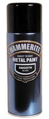 Hammerite Smooth Black 400ml AEROSOL Paint