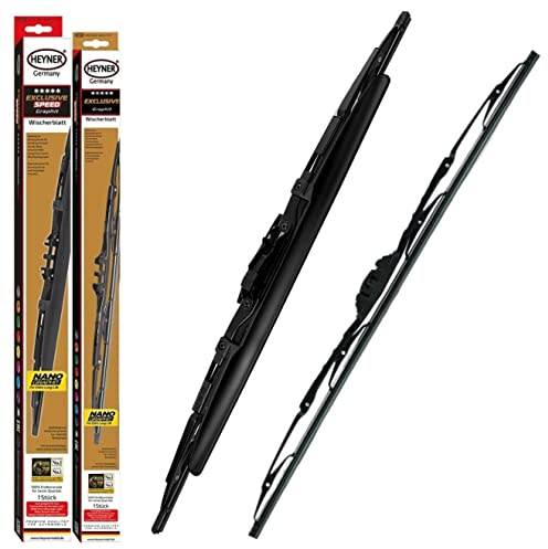 Heyner Exclusive Wiper Blades For Porsche 911 2004-2012 Spoiler Windscreen Wipers Replacement Front Set 2221 HS2221H