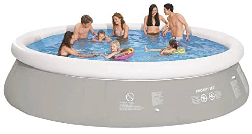Jilong Piscine ronde gonflable Gris 450 x 122 cm