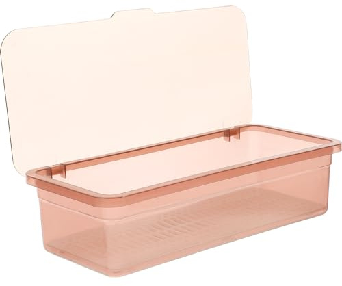 DOITOOL Chopsticks Drain Storage Box with Lid Transparent Kitchen Tableware Storage Organizer Utensil Container for Forks Spoons Cutlery Space Saving Kitchen Solution