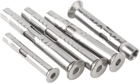 304 stainless steel built-in expansion screw m6m8m10, countersunk head hexagonal expansion bolt, flat head pipe nail,M10*100[4pcs]