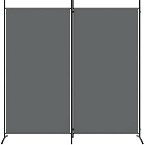 Tidyard 2 Panelskydd, Vikbar avdelning, Antracit och stål, 175x180 cm, Separat för interiör, Separat skärm, Skärmvägg, Invändig avdelning, Separat skiljevägg inomhus