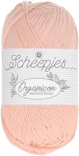Scheepjes - Scheepjes 208 Pfirsich Flaum Organicon Garn - 1x50g