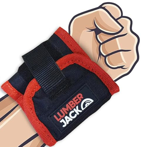 LUMBER JACK Magnetisches Armband, tolles Geschenk zum Selbermachen, passt problemlos 8–12 Schrauben, Nägel, Schraubenschlüssel, Bohrer, Gadgets für Männer, Geschenke für Vater, Geburtstagsgeschenke