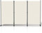 Jiubiaz Paravent Raumteiler Klappbar Freistehend Trennwand auf Rollen, Umkleide Sichtschutz Raumtrenner 3 Teilig 263x181 cm für Büros, Balkon (Beige)