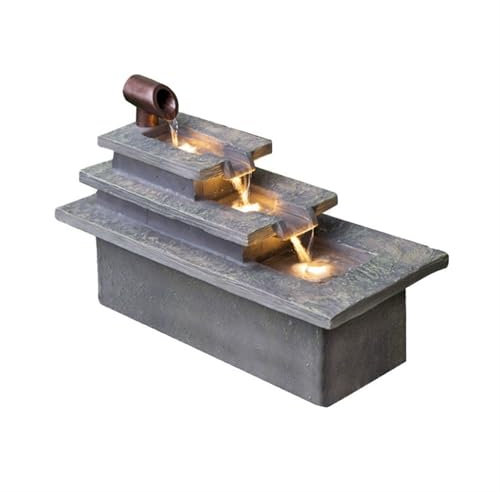 Fontana da Interno Ornamenti for l'acqua corrente del cortile Ciclo della ricchezza Ufficio Fontana della fortuna Decorazione semplice for la casa Fontana da Tavolo(Piccolo)