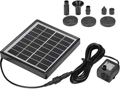 Pompe à Eau Solaire, Fontaine Solaire pour Salle de Bain d'oiseaux à Haute efficacité Pompe à Eau Pompe Solaire Fountain Baignoire Baignoire Panneau Solaire pour Petit étang Extérieur, Jardin de