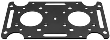 Gralara Staffa di montaggio per cassetta postale, supporto di fissaggio per cassetta postale, accessorio in metallo stabile e robusto, piastra per cassette