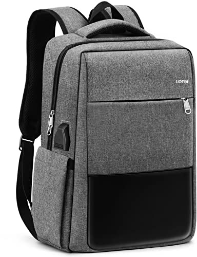 HOMIEE Zaino PC Portatili Antifurto Impermeabile Con porta USB, per Computer Affari da 15.6 Pollici Notebook, Zaino Lavoro Uomo Donna per Casual Scuola Viaggio
