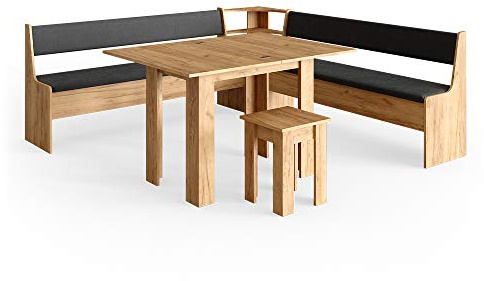 Vicco Corner bench group Roman, Goldkraft oak, 210 x 210 cm
