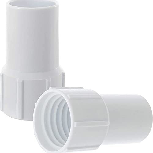 NUHFUFA Raccord universel pour tuyau d'aspiration de piscine de 3,8 cm - Raccord fileté pour tuyau d'eau - Accessoire de nettoyage de piscine
