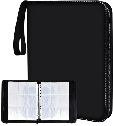 720 Trading Cards Holder Album, Game Card Storage Folder, 9 Pocket Scrapbook, Mini Photo Album, Business Card Collection Binder, Collection Book for Yu-Gi-Oh Football, Basketball TCG Cards (A)