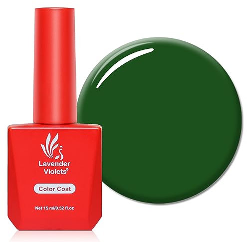 Lavender Violets 15ml Gel Nail Polish Tree Green Colour UV LED Soak Off Nail Lamp Curing Manicure Pedicure Larger Content Forests A0187