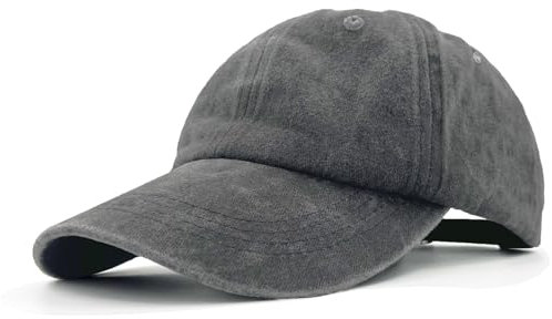AHLPO Baseball Cap Herren Damen - Vorgewaschen, Einstellbare Basecap, Unisex Schildmütze für Freizeit Outdoor Sport Tennis Golf Reisen, Baseballkappe Sonnenschutz Cap Herren Damen (Grau)