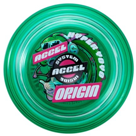 Bandai 60006 Accel Hyper Yoyó Verde, Gioco di Abilità, Yoyo ottimo per i bambini di 8 anni, con il suo sistema Accel, prova tutti i trucchi in modo semplice e veloce