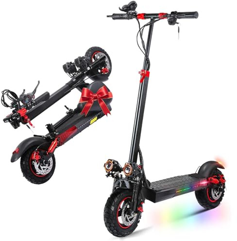 10 Pollici Monopattino Elettrico Adulto Scooter - Monopattino elettrico Pieghevole,40-55KM di Autonomia, Batteria 48V 15Ah, Carico Massimo 120KG mono pattino elettrico adulti