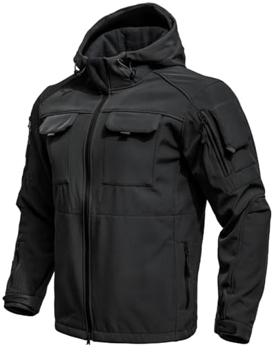 Generico Giacca Lavoro Uomo Giacconi Invernale da Caccia Poncho Impermeabile da Lavoro Trekking Divisa Militare Softair Giacca Militare Uomo Invernale Militari Abbigliamento M