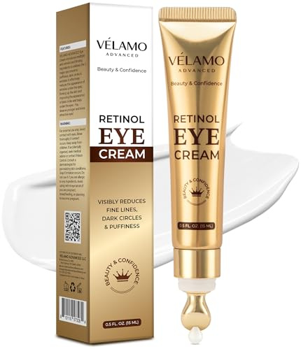 VELAMO ADVANCED Instant Eye & Face Lift Cream: Reduces Wrinkles Fine Lines Under Eye Bags Puffiness Dark Circles Crow's Feet - Rapid Face Lifting Tightening Firming Retinol Under Eye Cream 15g