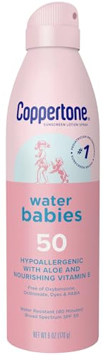 Coppertone WaterBabies Baby Sunscreen Spray SPF 50, 6 OZ
