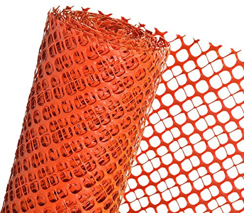 Schneefanggitter 1,2m Höhe (Meterware) Schneezaun Schutzzaun in orange