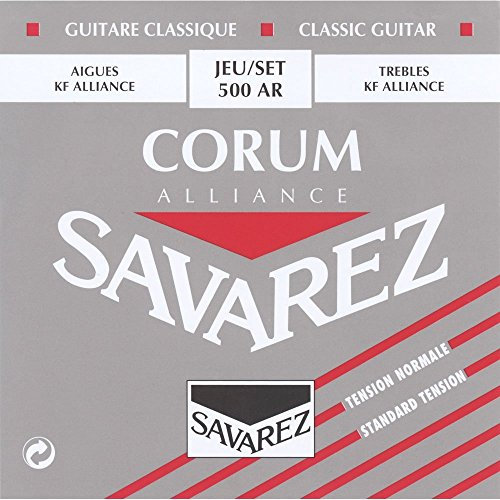 Savarez Gitarren Saiten - Klassische Gitarre, Medium, Stahl, Corum Alliance Roja (500-AR)