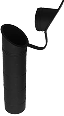 Colcolo Soporte para caña de Pescar, Funda Interior de Tubo con Tapa de Cubierta, Forro para Soporte de caña de Pescar para Barco, Negro, 30 Grados