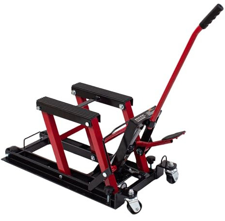 KATSU 680KG Hydraulic Motorcycle Lift Quadbike Motorbike Lifting Stand ATV Quad Lift Jack for Workshop Repair Maintenance 161242