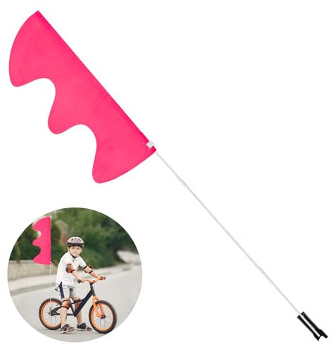 Fahrrad Fahne Kind Sicherheitswimpel Kinderfahrrad Fahrradwimpel Dino Rosa Fahrradfahne Junge Wimpel Mädchen Fahrradfahne Zubehör für Kinderfahrrad