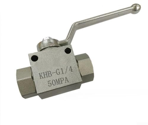 Pour les options de taille BSP disponibles Vanne à bille hydraulique à deux voies haute pression pour systèmes fluides (G1/4)