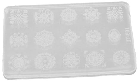 VALICLUD Boho Nail Art Stampo mestiere rosa in argilla per l'artigianato Stampo per unghie 3D stampo per la creazione di gioielli muffa Gel di silice bianca
