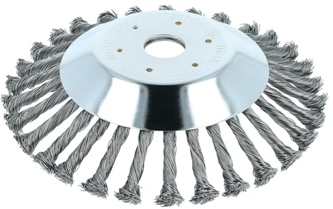 vhbw Metall-Unkrautbürste kompatibel mit Makita DBC CG430N, CG430B, CG360N, CG33N Gartengerät, Freischneider - Ø 20 cm