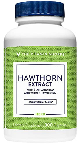 The Vitamin Shoppe Hawthorn Extract, with Standardized and Whole (300 Capsules)