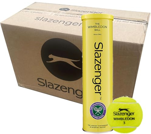 SLAZENGER WIMBLEDON TENNIS BALLS - 6 DOZEN - 18 X 4 BALL CANS
