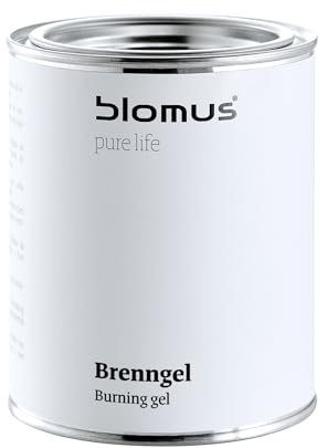 blomus Brenngel Dose LUNA | Gel für Feuerstelle | 500ml | 8,5B x 10H cm