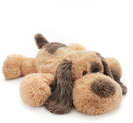 WEIGEDU Floppy Stuffed Dog Puppy Plush Toy, Huggable Beagle Labrador Retriever Stuffed Animal Dogs for Kids Girls Boys Baby Birthday Gift, 20 inch, Brown