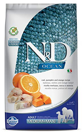 FARMINA ND Dog Ocean Pumpkin Medium Maxi Bacalao 2,5KG