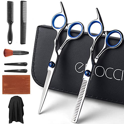 EMOCCI PRO Haarschere, professionelle Haarschere, Friseur-Bildhauer-Set, Familien-Haarschneidewerkzeug, Friseursalon und Heimgebrauch