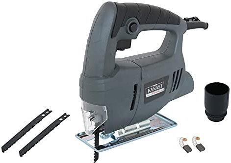 KYNAST Tools Stichsäge 400 Watt mit Sägeblätter und Ersatzkohle, Grau