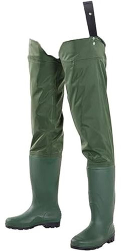 BLUEZY Pantalon De Pêche Extérieur Antidérapant Pour Cuissardes, Waders De Peche, Waders Imperméables En PVC Pour Hommes Et Femmes, Bottes De Wading Légères Pour La Chasse À La Pêche B,38