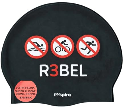 IMSPIRA Gorro Natacion Silicona Adulto Nino r3bel Triatlon Gorra Natacion Unisex Gorro Piscina Entrenamiento intensivo Piscina Hombre competicion Deporte acuatico Waterpolo aquagym Accesorios