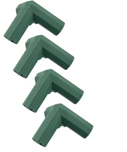 Conectores de invernadero de plástico de 16 mm, juntas de marco de jardín para soporte de plantas, estructuras de escalada, soportes de toldo, accesorios de ángulo recto, conectores de tubo de