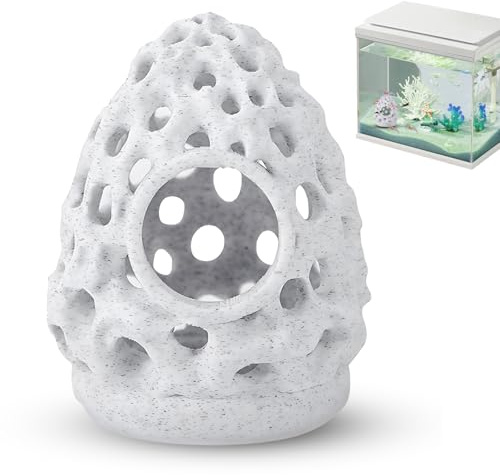 Casa de camarones multifuncional suspendida para evitar la alimentación de los huevos, túnel para pecera con ventosa, cueva para peces de acuario, escondite, accesorios de adorno para camarones