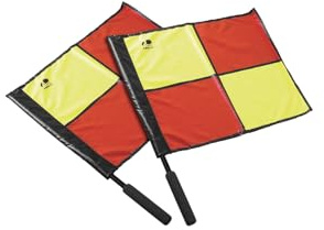 Kwik Goal Premier Linesman Flags Multi, 22.5-Inch L x 4-Inch W