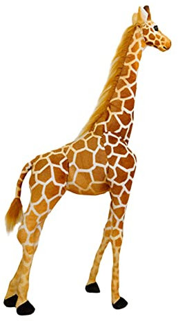 Perfeclan Großes großes Plüsch-Giraffen-Spielzeug, große Giraffe, Kuscheltiere, Rentier-Figur, Kuscheltier, Plüsch-Spielzeug, gefüllte Giraffe für, 120CM