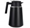 Thermoskanne 1,5L, 304 Edelstahl Doppelwandige Vakuumisolierung, Kaffeekanne Thermo, Isolierkanne, 8h Hitze/16h Kält (Schwarz, 1.5L)