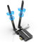 NEWFAST AX5400Mbps Tri-Band WiFi 6E Bluetooth 5.3 PCIe Adapter with Two Antennas, Ultra-Low Latency WiFi Adapter for PC, Ideal for AR/VR, 8K Streaming, Supports Windows 11, Easy Setup