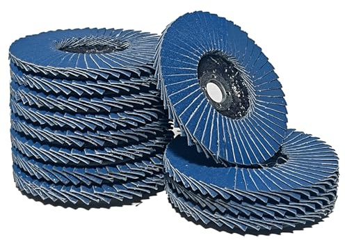 12 Pièces Disque Meuleuse, Disque Poncer Diamètre 76 mm×10 mm, Disques Abrasifs Grain 40/60/80/100/120 Assortiment, pour Meuleuse D'angle