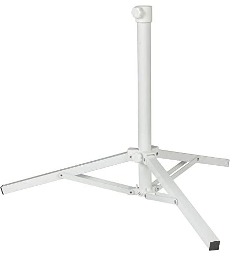 Aktive 53851 – 3-beiniger Sonnenschirmständer | Mast Ø19/22 mm, 61x49 cm, verstellbares Gewinde | Terrassenschirmständer aus Aluminium | Fuß mit klappbaren Beinen | Sonnenschirmständer