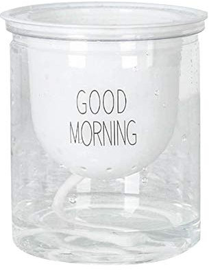 KingbeefLIU Vaso da Fiori 2 Pezzi Doppio Livello Idroponico Epipremnum Aureum Auto-irrigazione Home Decor Fondo Tondo