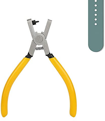 Watch Hole Punch Plier Yellow Diy Strap Hole Punching Plier for Leather Canvas Paper Household Leather Craft Tools